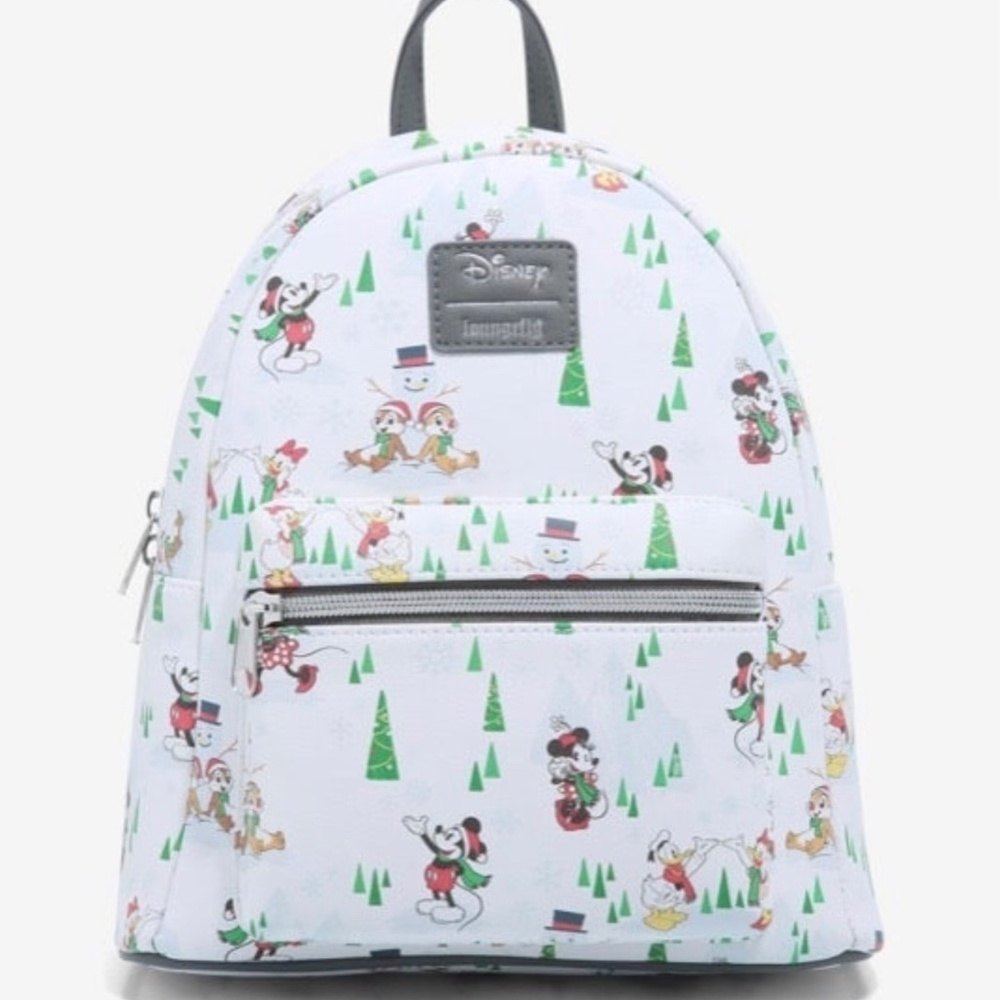 Loungefly Mickey Mouse & Friends Snow Day Mini Backpack - Picture 1 of 4